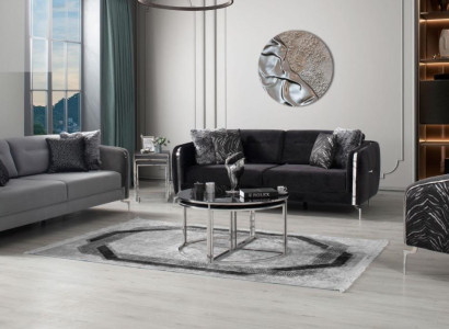 Modern Sofa Set 3 tlg Wohnzimmer Luxus Sofagarnitur 3+3+1 Sitzer Möbel